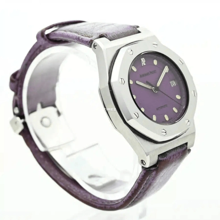 Audemars Piguet,Royal Oak Offshore 28mm,28mm,Stainless Steel,Purple,Automatic,Day,Sapphire,77151ST,77151ST.O.0009.07