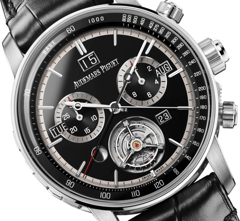 Audemars Piguet,CODE 11.59 42mm,42mm,White Gold,Black,Automatic,Chronograph,Moonphase,Perpetual Calendar,Month,60hours,In-house Caliber,26398BC,26398BC.OO.D002CR.99