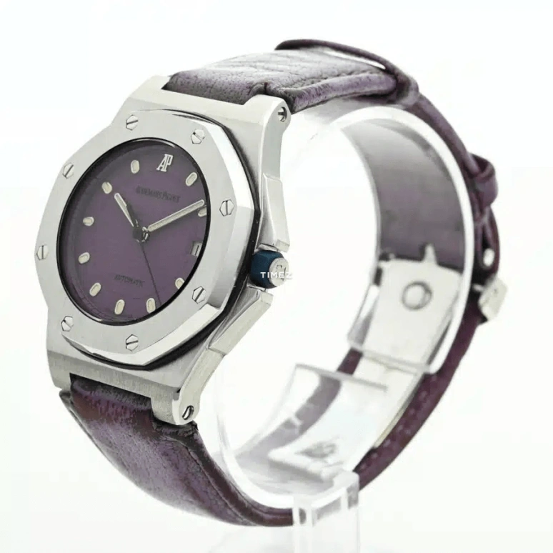 Audemars Piguet,Royal Oak Offshore 28mm,28mm,Stainless Steel,Purple,Automatic,Day,Sapphire,77151ST,77151ST.O.0009.07
