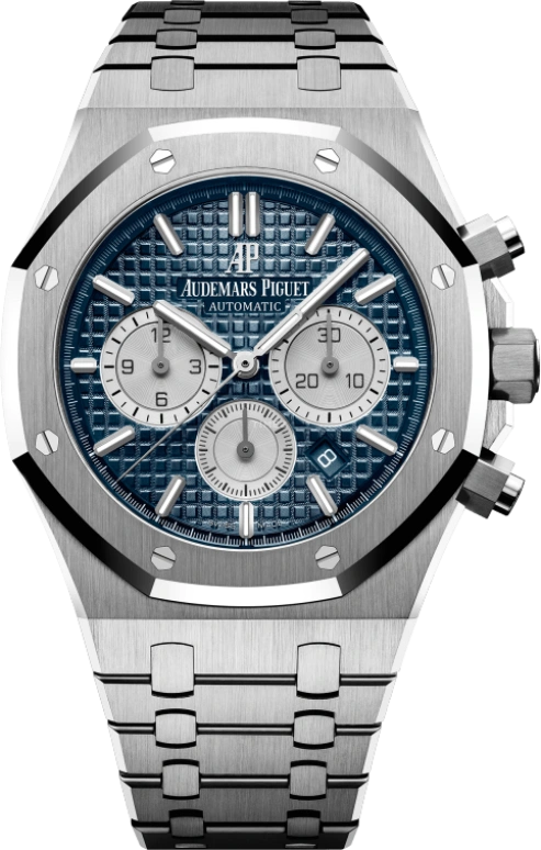 Audemars Piguet,Royal Oak 41mm,41mm,Stainless Steel,Blue,Automatic,Chronograph,Day,26331ST,26331ST.OO.1220ST.01