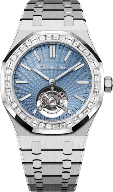 Audemars Piguet,Royal Oak 41mm,41mm,Platinum,Blue,Automatic,Tourbillon,65hours,El Ozo,26535PT,26535PT.ZZ.1220PT.01