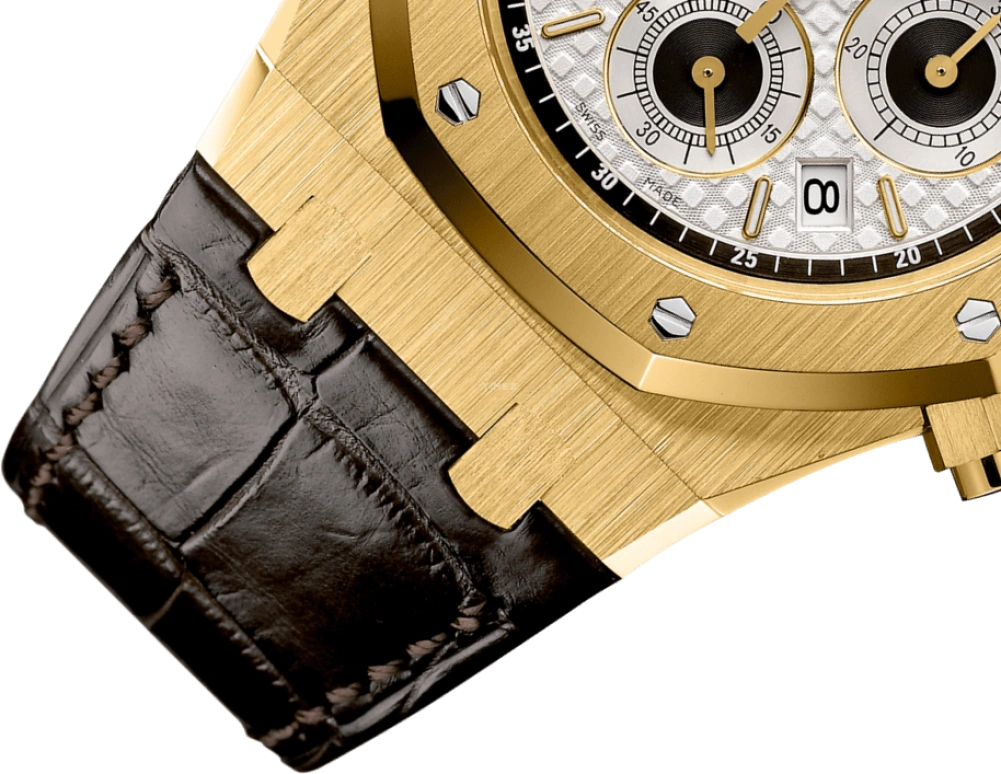 Audemars Piguet,Royal Oak 39mm,39mm,Yellow Gold,Silver,White,Black,Automatic,Chronograph,Day,26022BA,26022BA.OO.D098CR.01