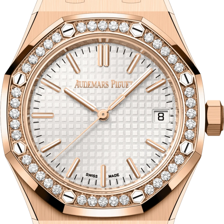 Audemars Piguet,Royal Oak 37mm,37mm,Pink Gold,Silver,Automatic,Day,60hours,15551OR,15551OR.ZZ.1356OR.01 50th