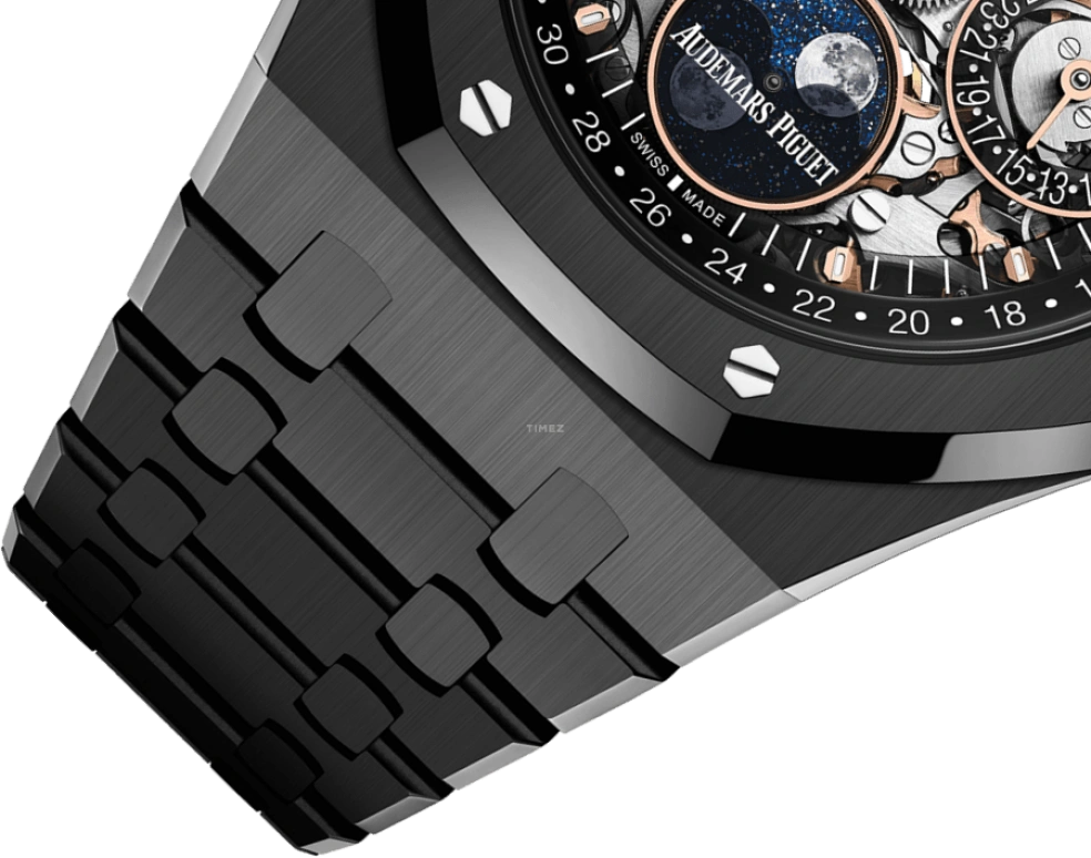 Audemars Piguet,Royal Oak 41mm,41mm,Titanium,Ceramic,Skeleton,Black,Automatic,Moonphase,Perpetual Calendar,Leap Year,Month,40hours,In-house Caliber,Khaled Mohamed Khaled,Mohamed Salah,Luka Dončić,Wilber Pan,DJ Khaled,Will Pan,26585CE,26585CE.OO.1225CE.01