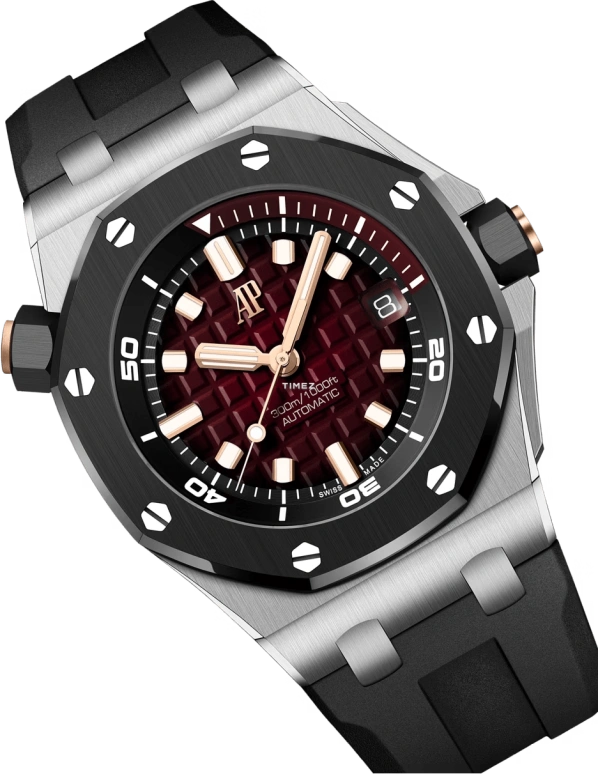 Audemars Piguet,Royal Oak Offshore 42mm,42mm,White Gold,Red,Automatic,Day,60hours,15720CN,15720CN.OO.A002CA.02