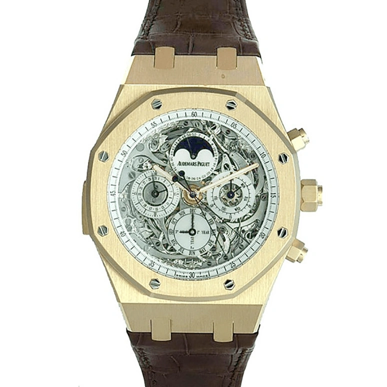 Audemars Piguet,Royal Oak 44mm,44mm,Rose Gold,Skeleton,Automatic,Chronograph,Moonphase,Perpetual Calendar,Month,45hours,In-house Caliber,26065OR,26065OR.OO.D088CR.01