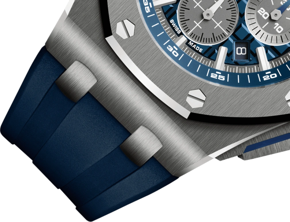 Audemars Piguet,Royal Oak Offshore 42mm,42mm,Titanium,Ceramic,Blue,Automatic,Chronograph,Day,26480TI,26480TI.OO.A027CA.01