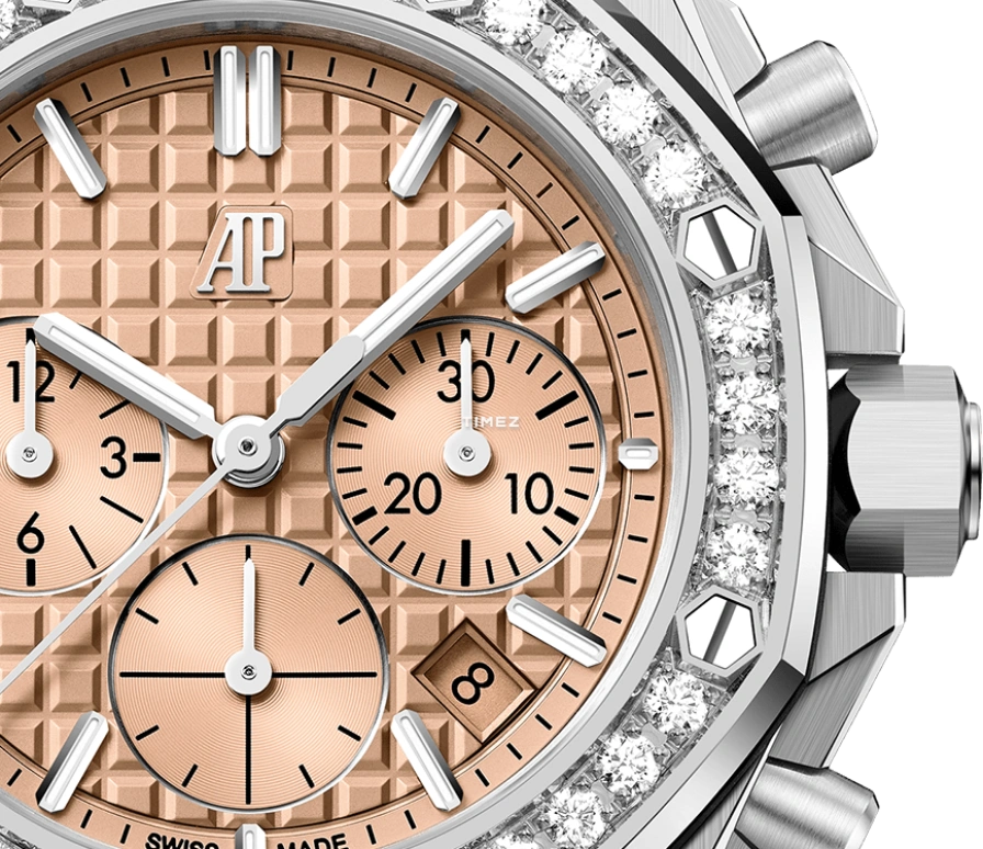 Audemars Piguet,Royal Oak Offshore 37mm,37mm,Stainless Steel,Salmon,Automatic,Chronograph,Day,26231ST,26231ST.ZZ.A178CA.01
