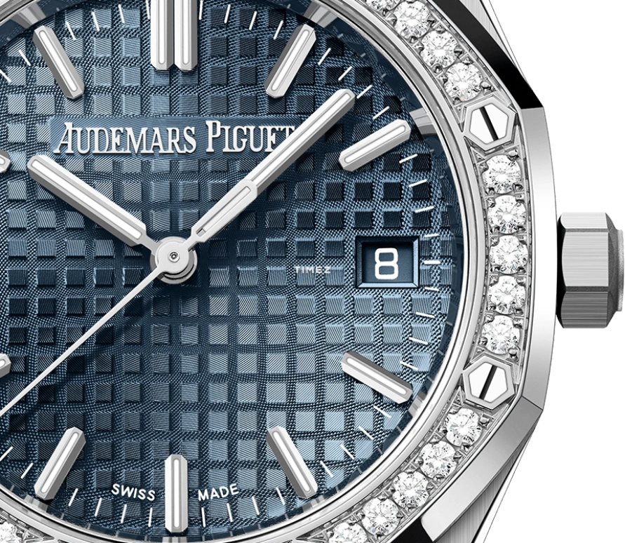 Audemars Piguet,Royal Oak 34mm,34mm,Stainless Steel,Blue,Automatic,Day,50hours,77451ST,77451ST.ZZ.1361ST.04
