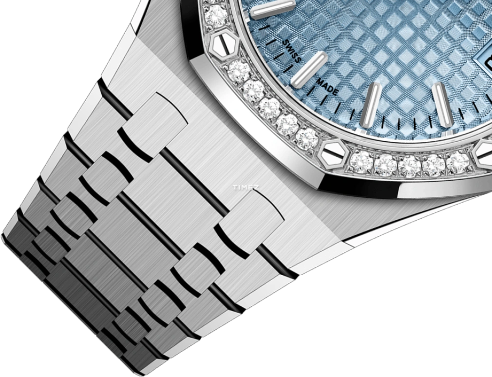 Audemars Piguet,Royal Oak 34mm,34mm,Stainless Steel,Blue,Automatic,Day,50hours,77451ST,77451ST.ZZ.1361ST.03