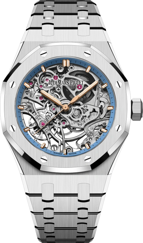 Audemars Piguet,Royal Oak 37mm,37mm,White Gold,Skeleton,Automatic,Double Balance,45hours,15467BC,15467BC.OO.1256BC.01