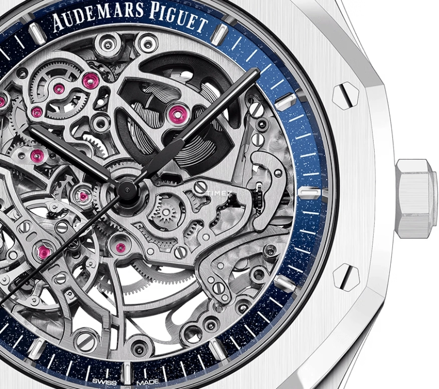 Audemars Piguet,Royal Oak 41mm,41mm,Ceramic,Silver,Blue,Automatic,Double Balance,45hours,15416CB,15416CB.OO.1225CB.01