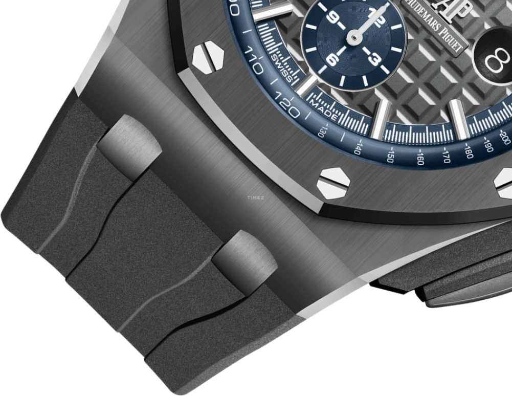 Audemars Piguet,Royal Oak Offshore 44mm,44mm,Titanium,Ceramic,Grey,Blue,Automatic,Chronograph,Day,26405CG,26405CG.OO.A004CA.01