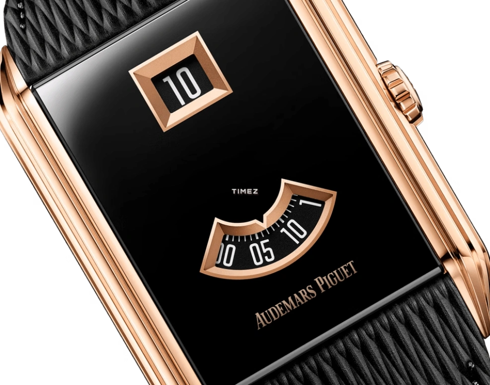 Audemars Piguet,Neo Frame 34mm,34mm,Rose Gold,Sapphire,Black,Automatic,Jumping Hours,52hours,15245OR,15245OR.OO.A206VE.01