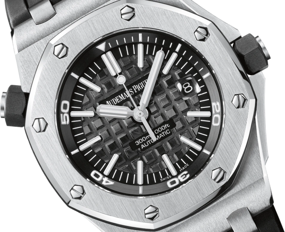 Audemars Piguet,Royal Oak Offshore 42mm,42mm,Stainless Steel,Black,Automatic,Day,60hours,15703ST,15703ST.OO.A002CA.01