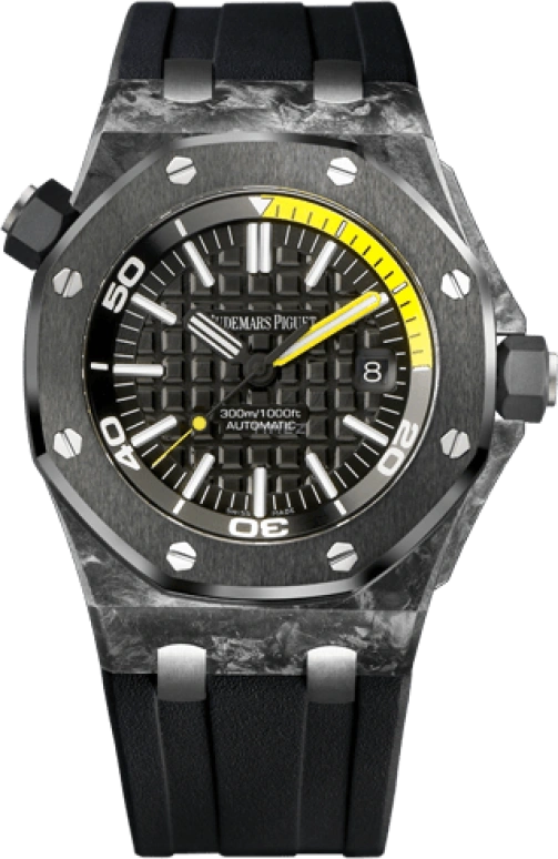 Audemars Piguet,Royal Oak Offshore 42mm,42mm,Titanium,Ceramic,Carbon,Black,Automatic,Day,60hours,15706AU,15706AU.OO.A002CA.01