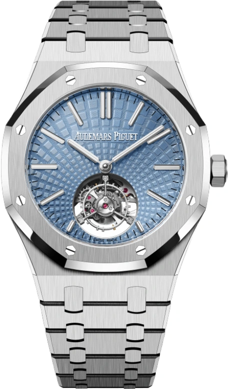 Audemars Piguet,Royal Oak 41mm,41mm,Platinum,Blue,Automatic,Tourbillon,65hours,26530PT,26530PT.OO.1220PT.01