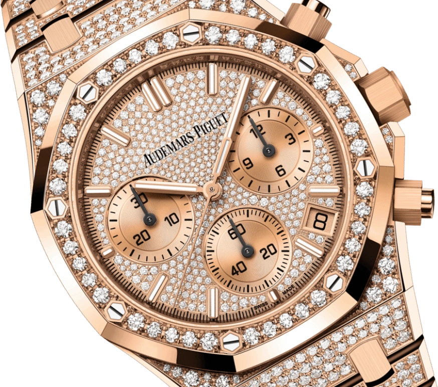 Audemars Piguet,Royal Oak 41mm,41mm,Pink Gold,Rose Gold,Automatic,Chronograph,Day,26242OR,26242OR.ZZ.1322OR.01 50th