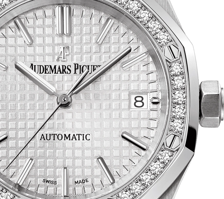 Audemars Piguet,Royal Oak 37mm,37mm,Stainless Steel,Silver,White,Automatic,Day,60hours,15451ST,15451ST.ZZ.D011CR.01