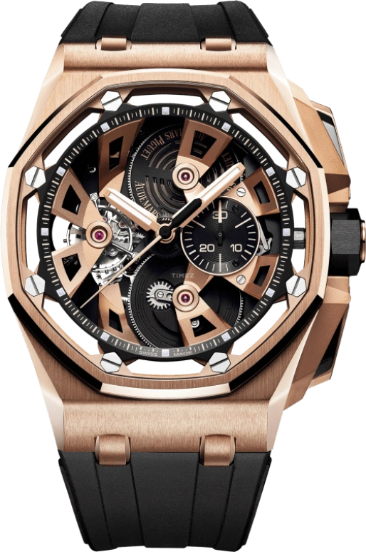 Audemars Piguet,Royal Oak Offshore 45mm,45mm,Pink Gold,Skeleton,Handwound,Chronograph,Tourbillon,Anthony Davis,AD,26421OR,26421OR.OO.A002CA.01