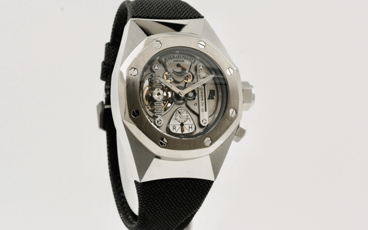 Audemars Piguet,Royal Oak Concept 44mm,44mm,Stainless Steel,Skeleton,Grey,Handwound,Power Reserve Indicator,Tourbillon,Function Selector,25980AI,25980AI.OO.D003SU.01