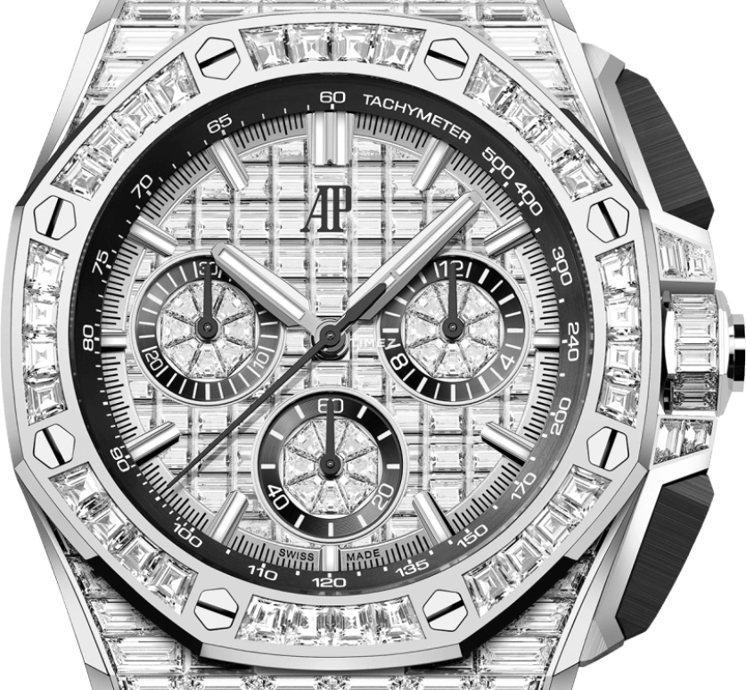 Audemars Piguet,Royal Oak Offshore 43mm,43mm,White Gold,Silver,Automatic,Chronograph,Flyback,26425BC,26425BC.ZZ.8045BC.01