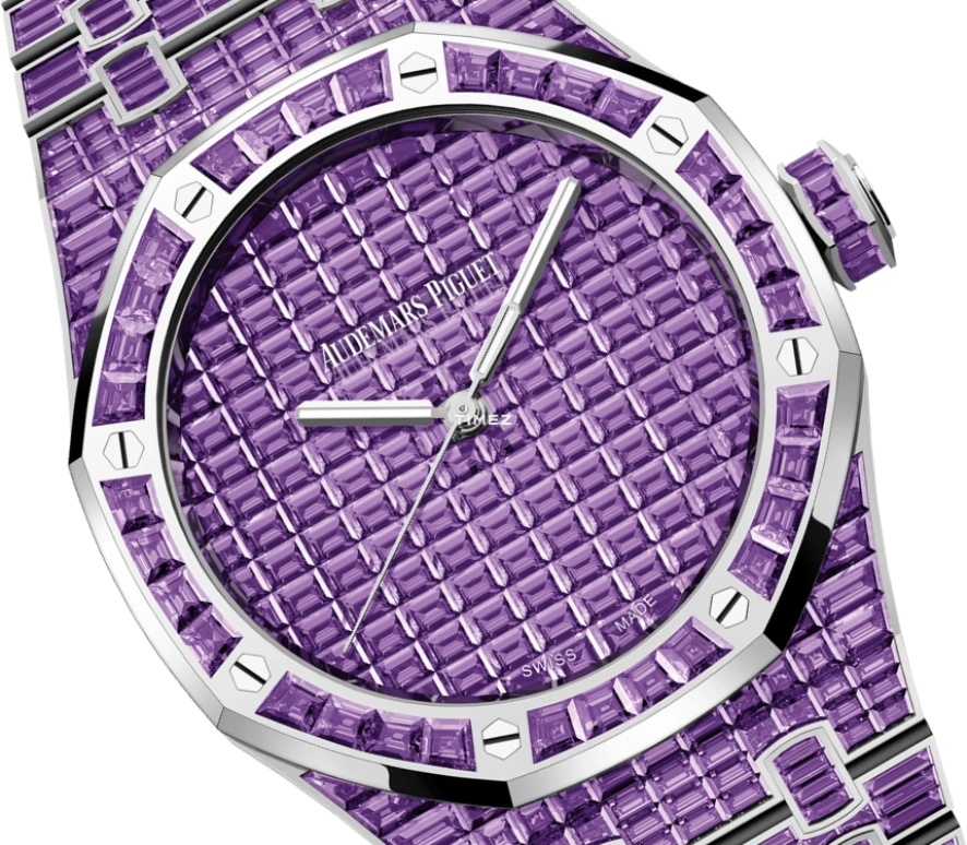 Audemars Piguet,Royal Oak 41mm,41mm,White Gold,Purple,Automatic,70hours,In-house Caliber,15514BC,15514BC.AY.1284BC.01 50th