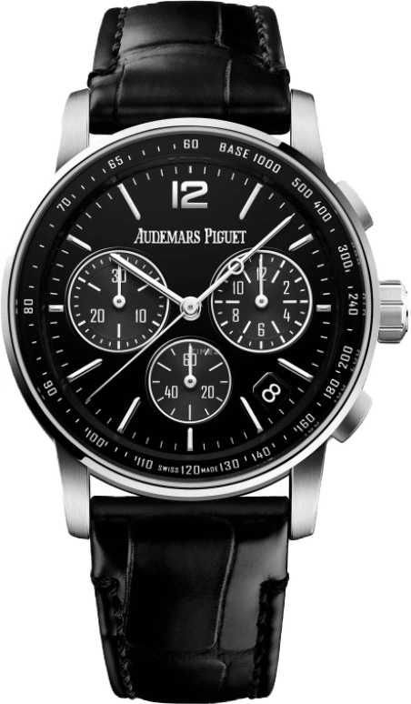 Audemars Piguet,CODE 11.59 41mm,41mm,White Gold,Black,Automatic,Chronograph,Day,Flyback,26393BC,26393BC.OO.A002CR.01