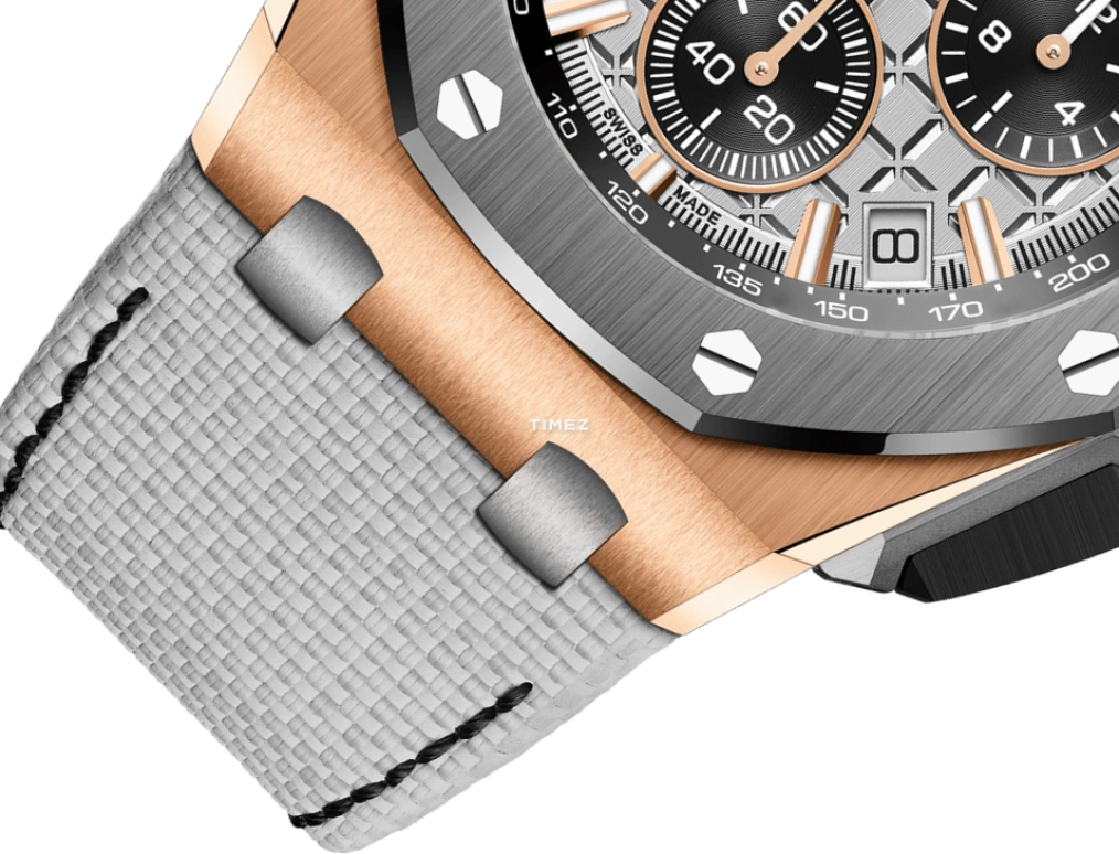 Audemars Piguet,Royal Oak Offshore 43mm,43mm,Rose Gold,Grey,Automatic,Chronograph,Day,Flyback,26420OI,26420OI.OO.A015VE.01