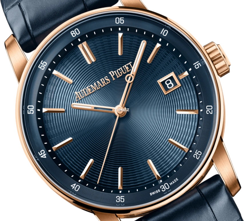 Audemars Piguet,CODE 11.59 38mm,38mm,Rose Gold,Blue,Automatic,Day,60hours,77410OR,77410OR.OO.A342CR.01