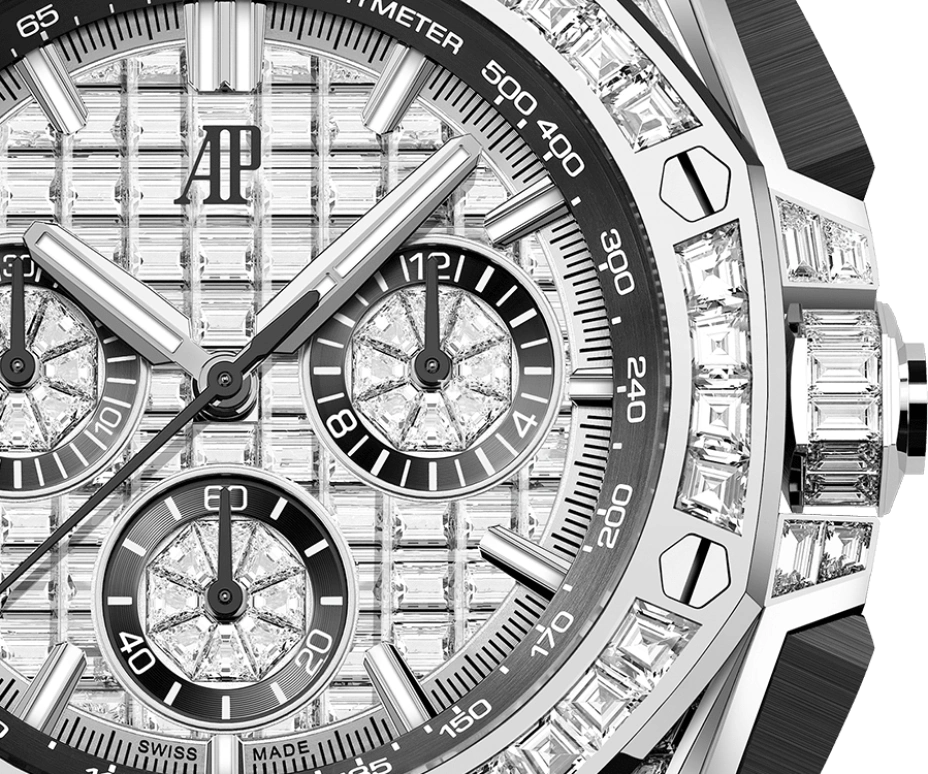 Audemars Piguet,Royal Oak Offshore 43mm,43mm,White Gold,Silver,Automatic,Chronograph,Flyback,26425BC,26425BC.ZZ.8045BC.01