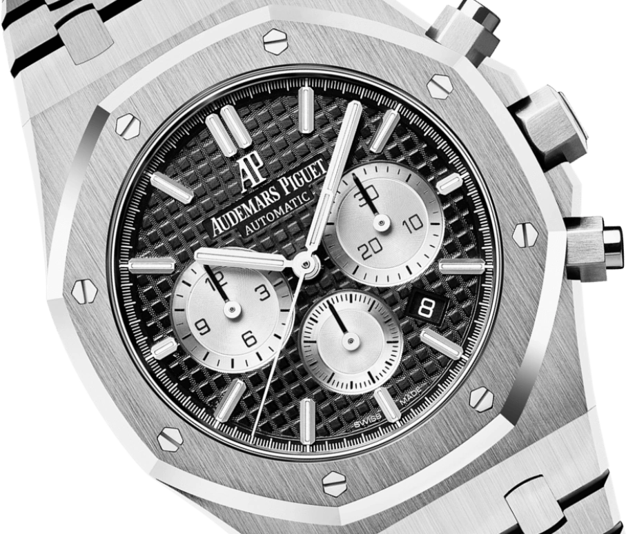 Audemars Piguet,Royal Oak 41mm,41mm,Stainless Steel,Black,Automatic,Chronograph,Day,26331ST,26331ST.OO.1220ST.02