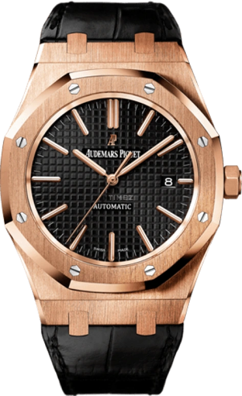 Audemars Piguet,Royal Oak 41mm,41mm,Rose Gold,Black,Automatic,Day,60hours,Malik Nabers,15400OR,15400OR.OO.D002CR.01