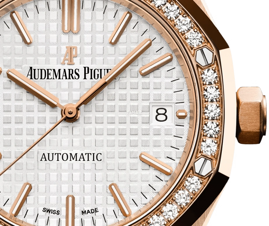Audemars Piguet,Royal Oak 37mm,37mm,Rose Gold,Silver White,Automatic,Day,60hours,15451OR,15451OR.ZZ.1256OR.01.A