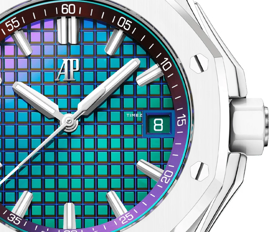 Audemars Piguet,Royal Oak Offshore 37mm,37mm,Ceramic,Titanium,Multi-Color,Rainbow,Automatic,Day,60hours,77605CB,77605CB.OO.A422CR.01