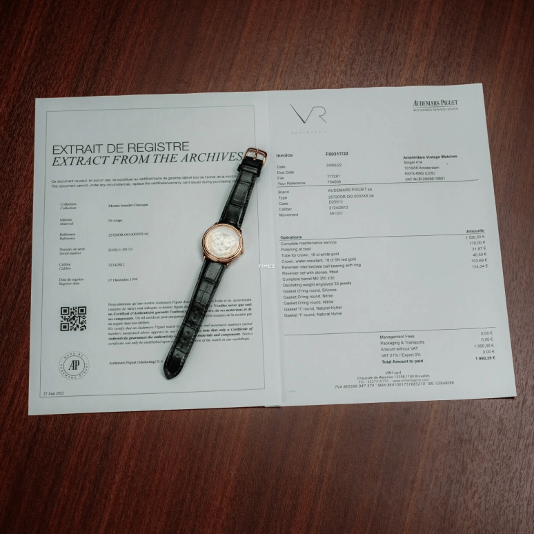 Audemars Piguet,Other 36mm,36mm,Rose Gold,Rose Gold,White,Automatic,Sapphire,Crystal Glass,Round,25720OR,25720OR.OO.0002XX.04