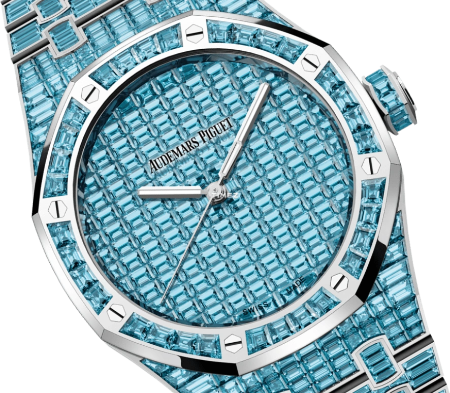 Audemars Piguet,Royal Oak 41mm,41mm,White Gold,Blue,Automatic,70hours,In-house Caliber,15514BC,15514BC.TO.1284BC.01 50th