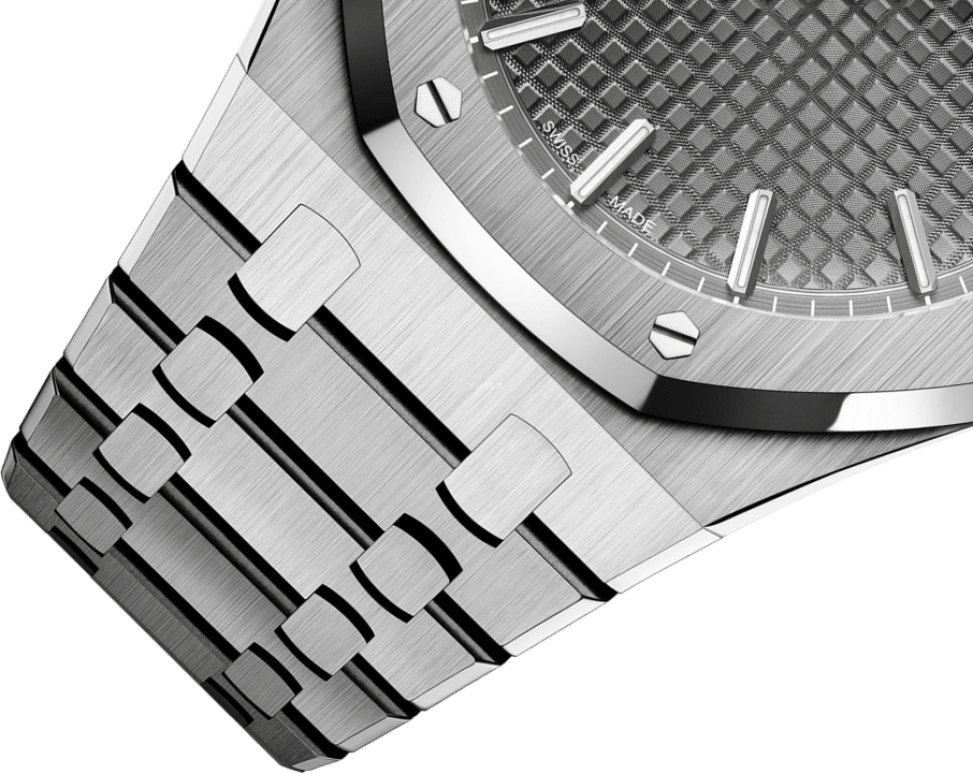 Audemars Piguet,Royal Oak 41mm,41mm,Stainless Steel,Grey,Automatic,Day,70hours,15500ST,15500ST.OO.1220ST.02