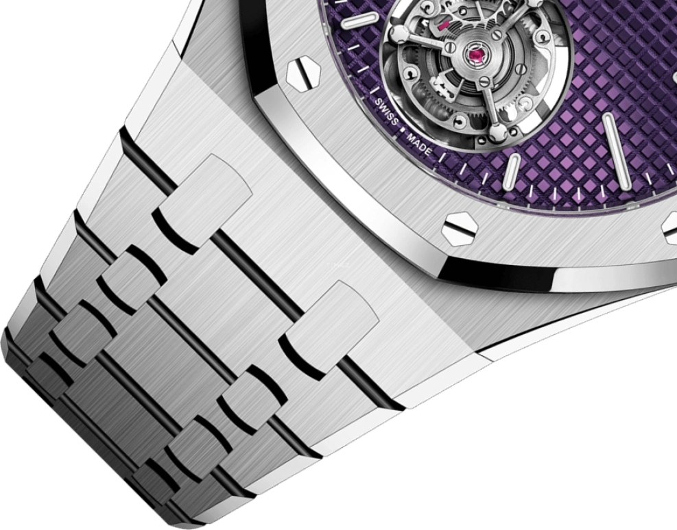 Audemars Piguet,Royal Oak 37mm,37mm,Stainless Steel,Purple,Automatic,Tourbillon,50hours,26660ST,26660ST.OO.1356ST.01