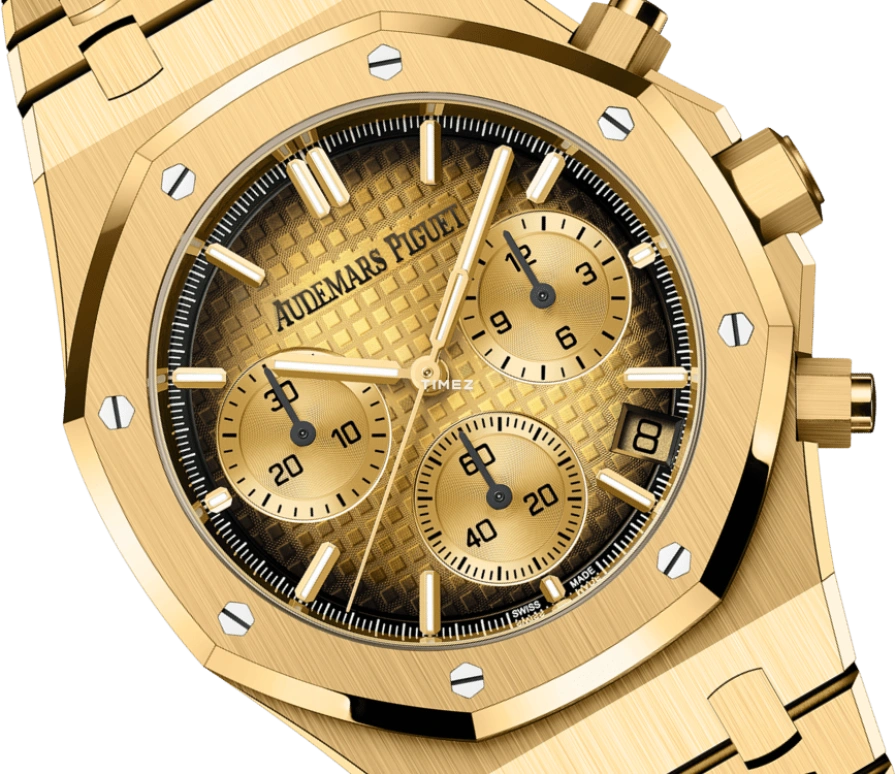 Audemars Piguet,Royal Oak 41mm,41mm,Yellow Gold,Gold,Automatic,Chronograph,Day,26240BA,26240BA.OO.1320BA.02