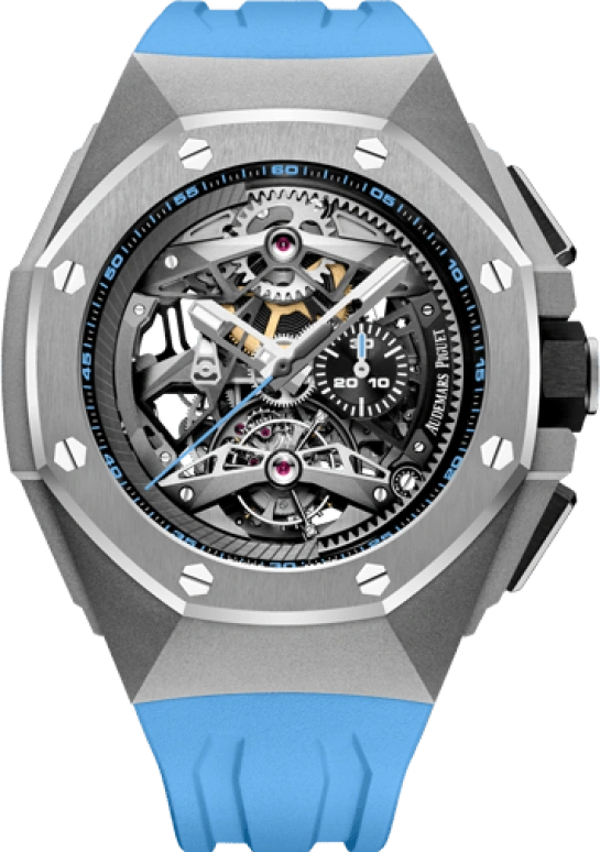 Audemars Piguet,Royal Oak Concept 44mm,44mm,Titanium,Ceramic,Skeleton,Automatic,Chronograph,Tourbillon,26587TI,26587TI.OO.D031CA.01