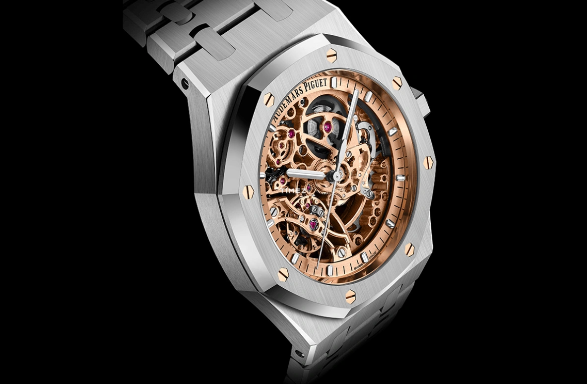 Audemars Piguet,Royal Oak 41mm,41mm,Stainless Steel,Rose Gold,Automatic,Double Balance,45hours,Michael Jordan,Air Jordan,flying man,G.O.A.T.,M.J.,15407ST,15407ST.OO.1220ST.02