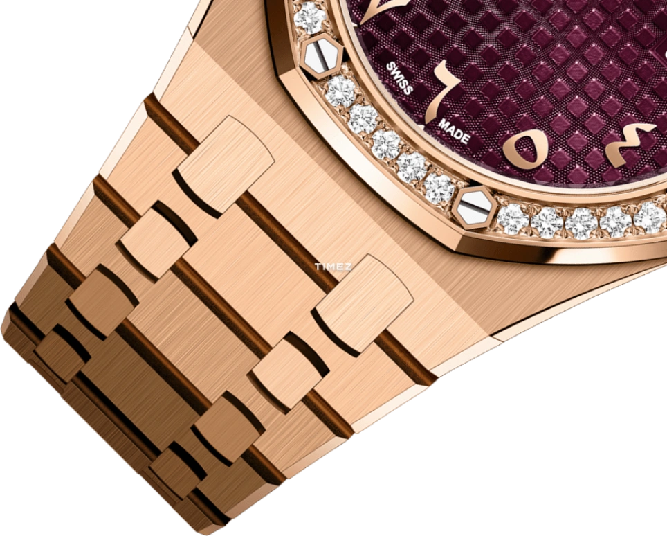 Audemars Piguet,Royal Oak 33mm,33mm,Rose Gold,Purple,Quartz,Day,In-house Caliber,67651OR,67651OR.ZZ.1261OR.06