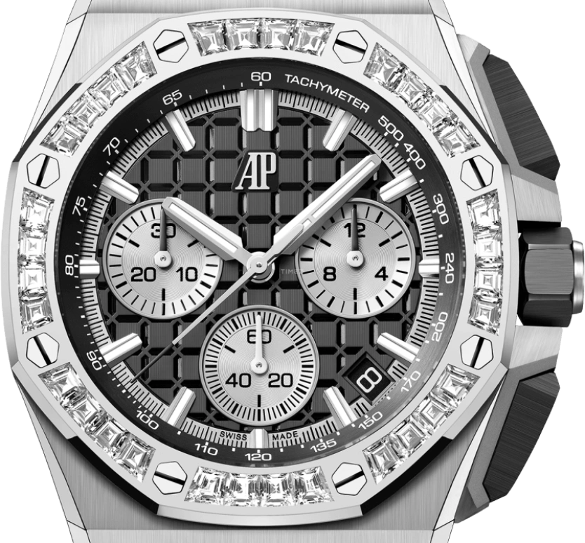 Audemars Piguet,Royal Oak Offshore 43mm,43mm,Ceramic,White Gold,Black,Automatic,Chronograph,Day,Karim Benzema,26424BC,26424BC.ZZ.D002CA.01
