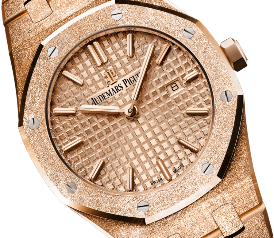 Audemars Piguet,Royal Oak 33mm,33mm,Rose Gold,Pink,Quartz,Day,In-house Caliber,67653OR,67653OR.GG.1263OR.02