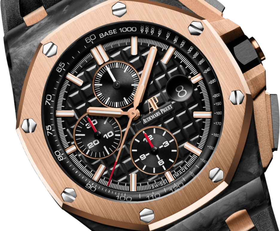 Audemars Piguet,Royal Oak Offshore 44mm,44mm,Pink Gold,Ceramic,Carbon,Black,Automatic,Chronograph,Day,26406FR,26406FR.OO.A002CA.01
