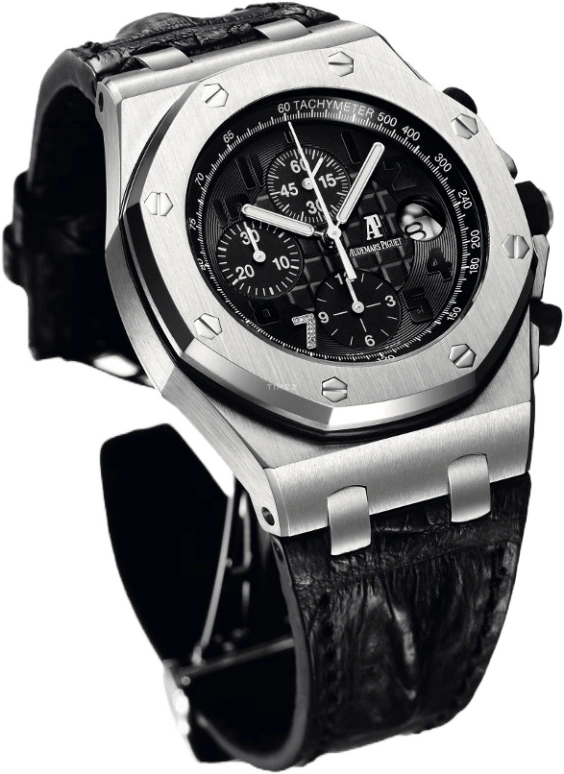 Audemars Piguet,Royal Oak Offshore 42mm,42mm,Stainless Steel,Black,Automatic,Chronograph,Day,Anti-magnetic,26180ST,26180ST.OO.D101CR.01