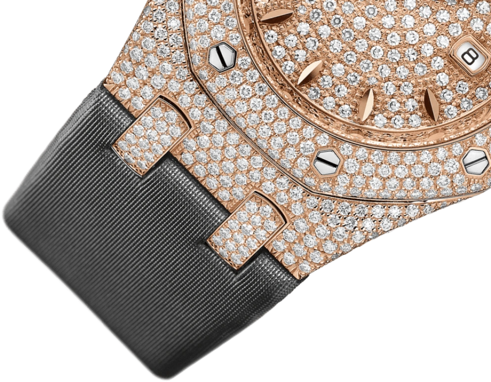 Audemars Piguet,Royal Oak 33mm,33mm,Pink Gold,Rose Gold,Quartz,Day,In-house Caliber,67625OR,67625OR.ZZ.D009SU.01