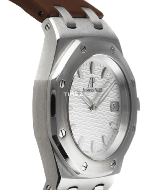 Audemars Piguet,Royal Oak 33mm,33mm,Stainless Steel,White,Silver,Quartz,Day,Sapphire,Crystal Glass,67600ST,67600ST.OO.D080VS.01