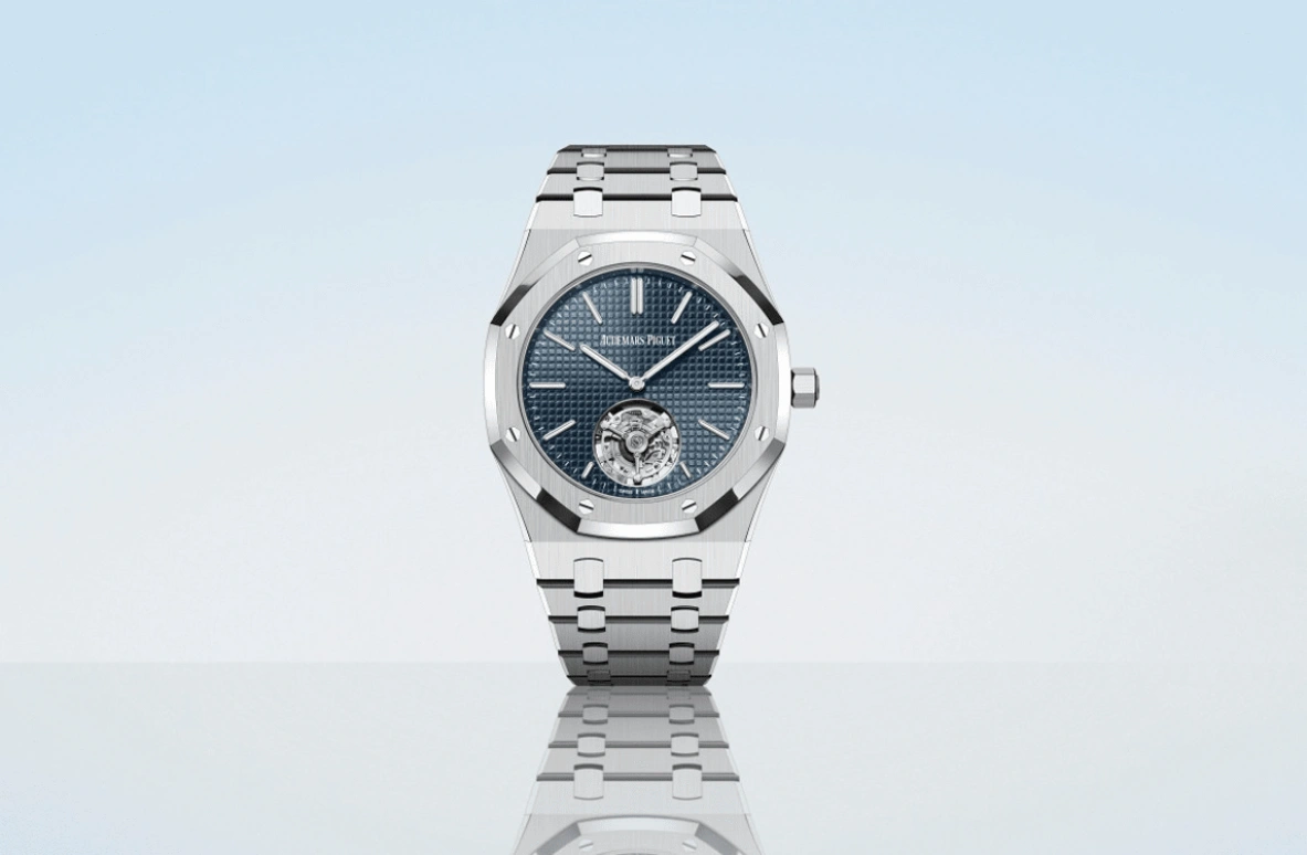 Audemars Piguet,Royal Oak 39mm,39mm,Stainless Steel,Blue,Automatic,Tourbillon,50hours,26670ST,26670ST.OO.1240ST.01